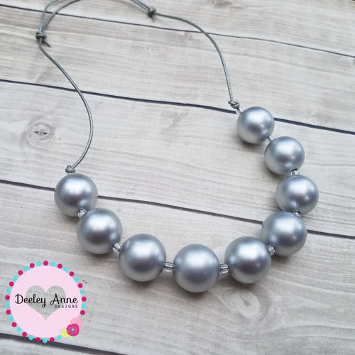 Silver pearl Necklace