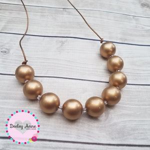 Gold pearl Necklace