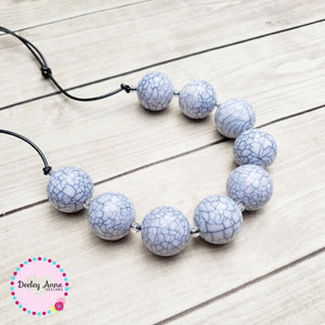 Faux stone look Adjustable  Necklace